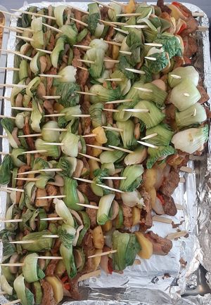 Food from "Vegan buffet" day at Loving Hut - 10 khoroolol/10-р хороолол in Ulaanbaatar