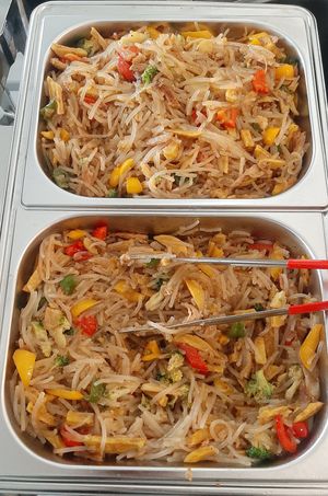 Food from "Vegan buffet" day at Loving Hut - 10 khoroolol/10-р хороолол in Ulaanbaatar