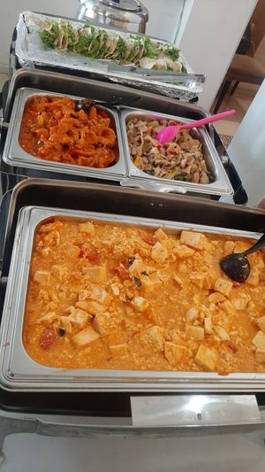 Food from "Vegan buffet" day at Loving Hut - 10 khoroolol/10-р хороолол in Ulaanbaatar