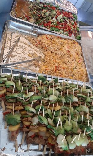 Food from "Vegan buffet" day at Loving Hut - 10 khoroolol/10-р хороолол in Ulaanbaatar