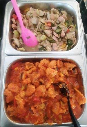 Food from "Vegan buffet" day at Loving Hut - 10 khoroolol/10-р хороолол in Ulaanbaatar