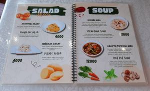 The menu at Loving Hut - 10 khoroolol/10-р хороолол in Ulaanbaatar