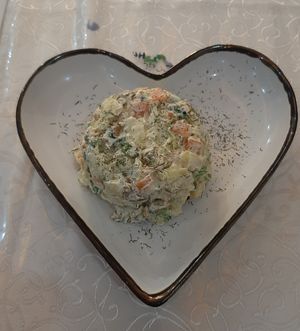 Potato salad at Loving Hut - 10 khoroolol/10-р хороолол in Ulaanbaatar