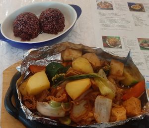 Vegan steak at Loving Hut - 10 khoroolol/10-р хороолол in Ulaanbaatar