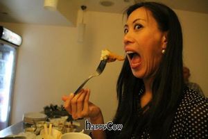 Happy Customer at Hari's Vegetarian in Haymarket