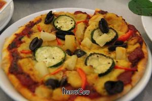 Pizza at Hari's Vegetarian in Haymarket