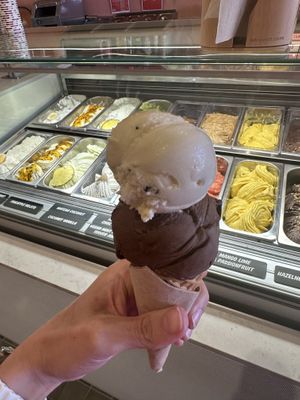 Generous scoops/servings  at Island Gelato Company - Mission Bay in Auckland