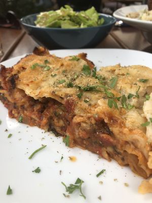 Gemüse Lasagne at Cafe Erde in Graz
