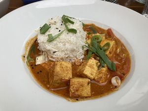 Tofu curry at Cafe Erde in Graz