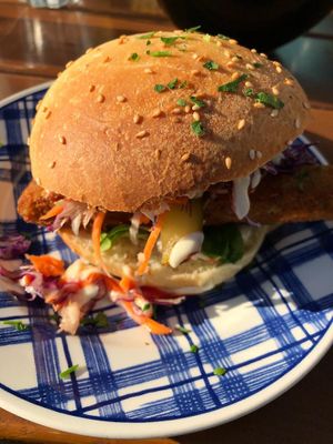 Schnitzel Burger   at Cafe Erde in Graz