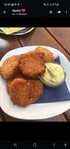Crispy Soja Nuggets at Cafe Erde in Graz
