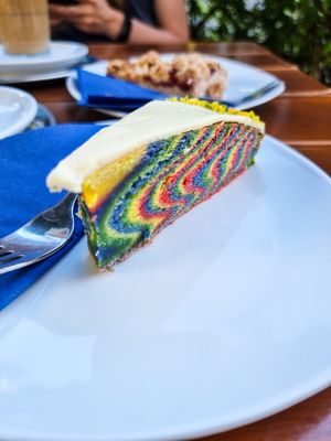 Rainbow Cake at Cafe Erde in Graz