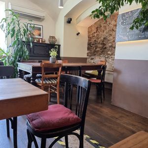 Inside at Cafe Erde in Graz