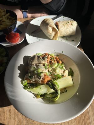 Daily special (panko tofu)  at Cafe Erde in Graz