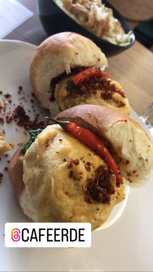 Potato chutney sandwich   at Cafe Erde in Graz