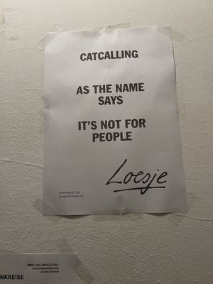 Positive messaging in the WC  at Cafe Erde in Graz