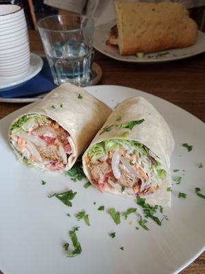 Nugget wrap at Cafe Erde in Graz