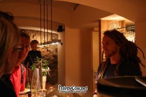 owner of the cafe at Cafe Erde in Graz