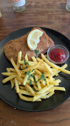Cordon bleu at Cafe Erde in Graz