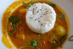 Curry (daily menu) at Cafe Erde in Graz