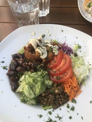 nugget salad at Cafe Erde in Graz