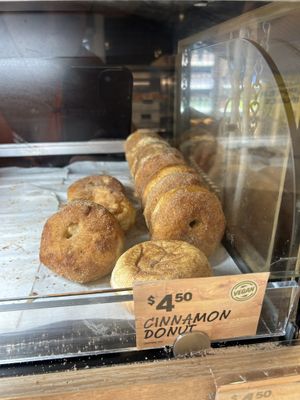 Vegan cinnamon donut  at Rottnest Bakery in Rottnest Island