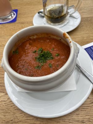 Tomato veggies soup  at MUC - Airbräu Next to Heaven - T2 in Munich