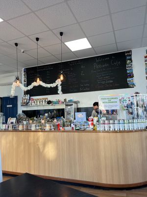 Inside of the cafe   at Postcards Cafe in Exmouth