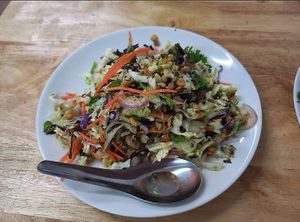 Tea leaf salad at Eat Me Veggie & Vegan in Bangkok