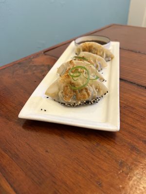 Dumplings  at Terrestre Cocina Compasión in San Juan