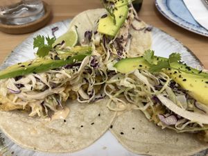 No Fish Tacos  at Terrestre Cocina Compasión in San Juan