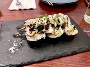 Sorry we ate two before I took pic…   at Terrestre Cocina Compasión in San Juan