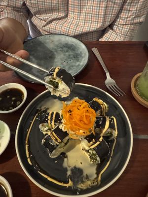 Chayote Lucido Sushi Roll  at Terrestre Cocina Compasión in San Juan