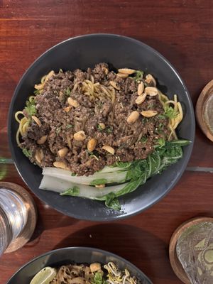 Dan Dan Noodles  at Terrestre Cocina Compasión in San Juan