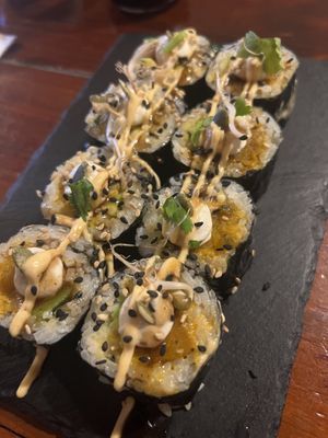 Pumpkin roll   at Terrestre Cocina Compasión in San Juan
