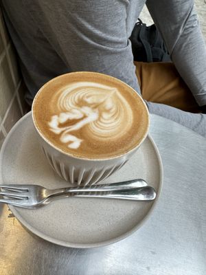 Oat milk latte   at Clean in Hong Kong Island