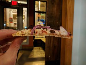 Cracker-crisp thin crust at District of Pi Pizzeria in Washington