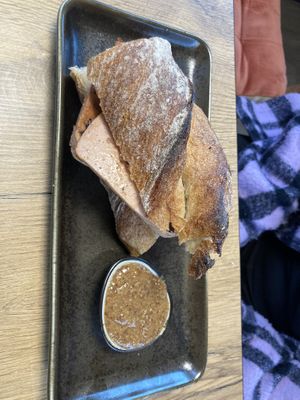 Leberkas Sandwich  at SIGGIS v/gan coffee & co in Freising