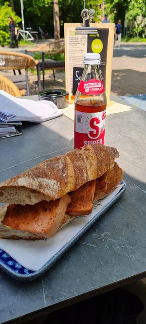Leberkas Baguette at SIGGIS v/gan coffee & co in Freising