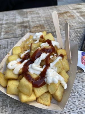 Vegan bravas   at Pans & Company - Calle de Alfonso in Zaragoza