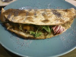 Piadina at La Oveja Negra in Madrid