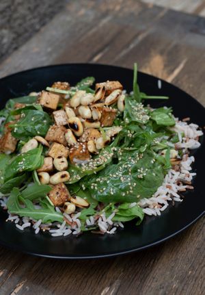 ensalada 3 arroces at La Oveja Negra in Madrid