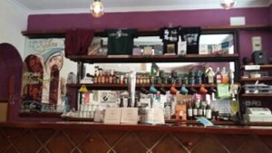 The bar at LA Oveja Negra  (The black sheep) at La Oveja Negra in Madrid