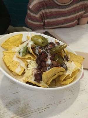 Nachos! Deliciosos!   at La Oveja Negra in Madrid