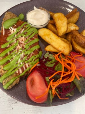 Milanesa   at La Oveja Negra in Madrid