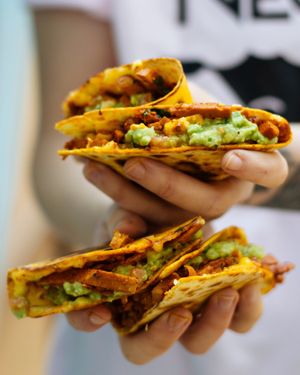 Quesadillas de seitán at La Oveja Negra in Madrid