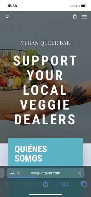 Menu  at La Oveja Negra in Madrid