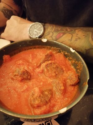 chorivegano a la sidra at La Oveja Negra in Madrid