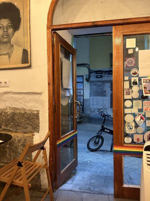 Entrance   at La Oveja Negra in Madrid