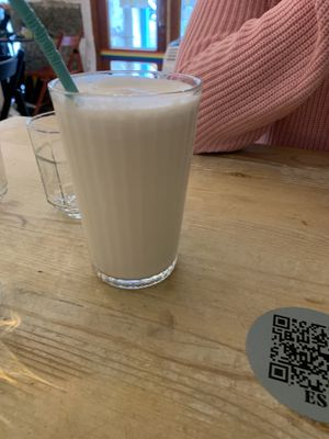 Coconut lemonade  at La Oveja Negra in Madrid